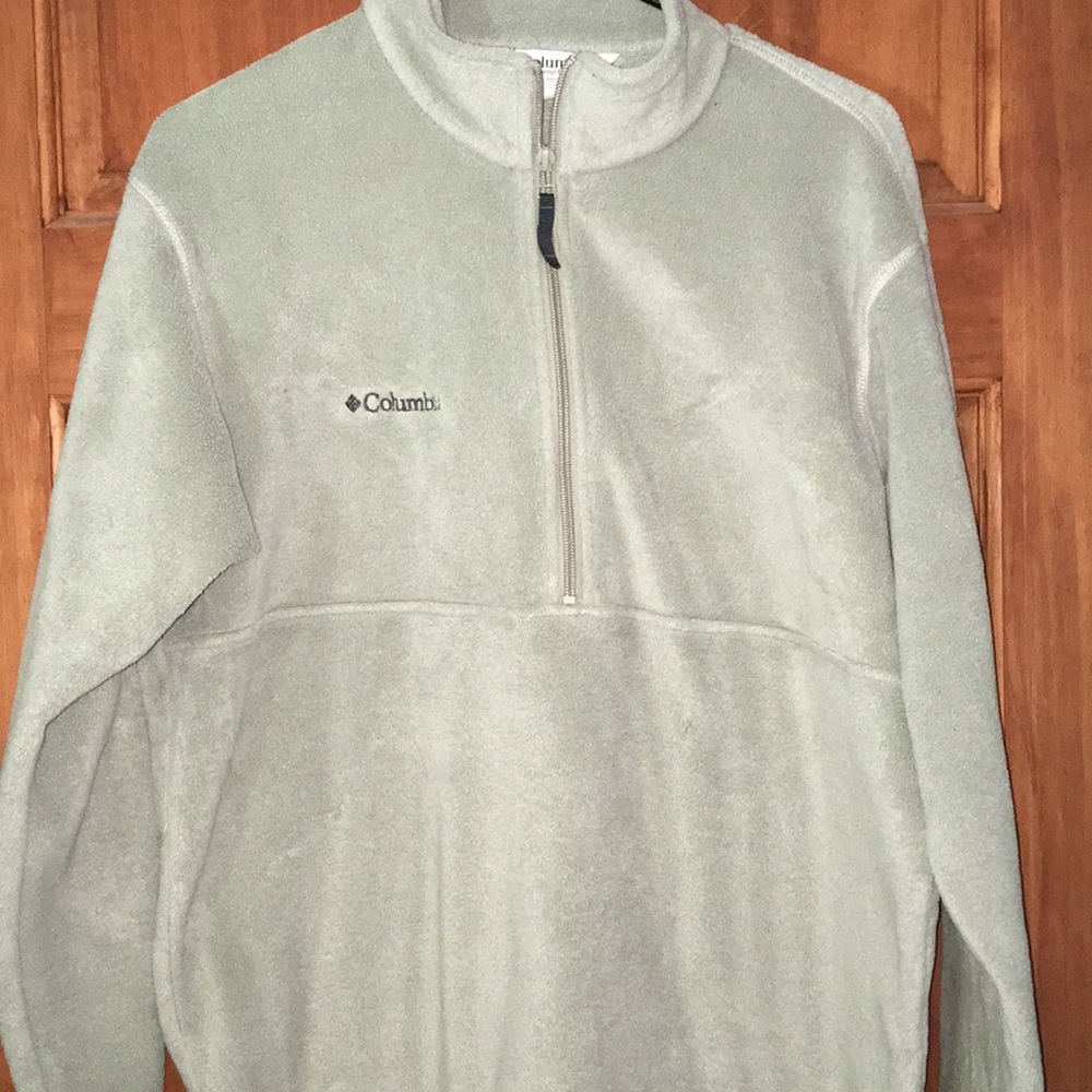 COLUMBIA GREY HALF ZIP JACKET
